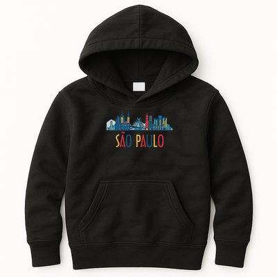 Sao Paulo Brazil Skyline Brazil Souvenir Gift Kids Hoodie