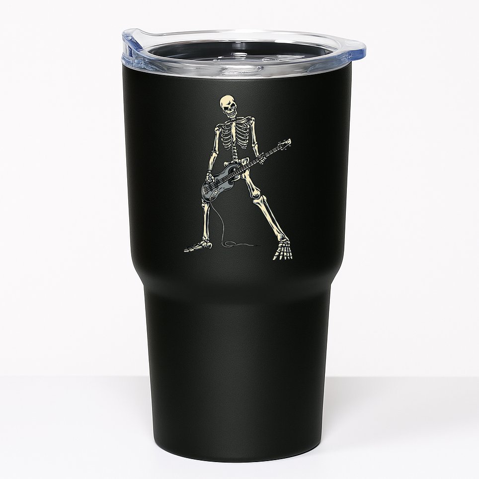 Skeleton Playing Bass For Bassist And Bass Guitar Players Tumbler