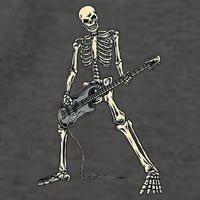 Skeleton Playing Bass For Bassist And Bass Guitar Players Vector Backpack