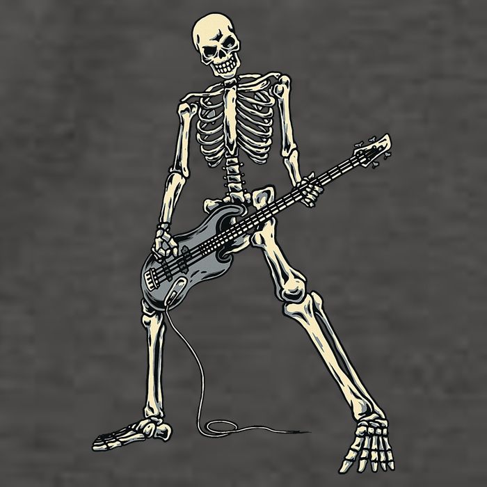 Skeleton Playing Bass For Bassist And Bass Guitar Players Vector Backpack