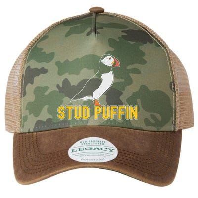 Stud Puffin Birthday Seabird Muffin Arctic Style Animals Cute Gift Legacy Tie Dye Trucker Hat