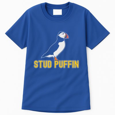 Stud Puffin Birthday Seabird Muffin Arctic Style Animals Cute Gift Tall T-Shirt