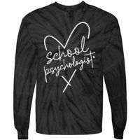 School Psychologist Back To School Mental Health Matters Tie-Dye Long Sleeve Shirt