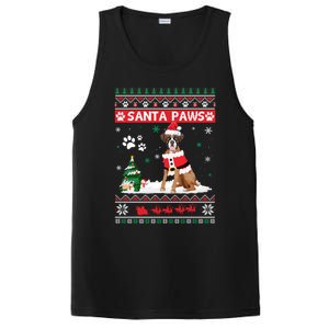 Santa Paws Boxer Merry Christmas Dog Funny Xmas Cool Gift PosiCharge Competitor Tank