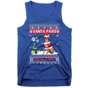 Santa Paws Boxer Merry Christmas Dog Funny Xmas Cool Gift Tank Top