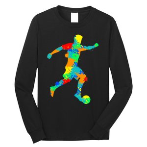 Soccer Player Boy Long Sleeve Shirt