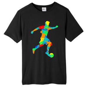 Soccer Player Boy Tall Fusion ChromaSoft Performance T-Shirt