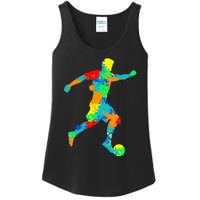 Soccer Player Boy Ladies Essential Tank