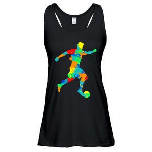 Soccer Player Boy Ladies Essential Flowy Tank