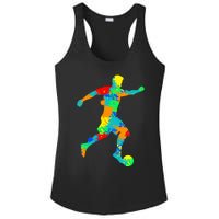 Soccer Player Boy Ladies PosiCharge Competitor Racerback Tank