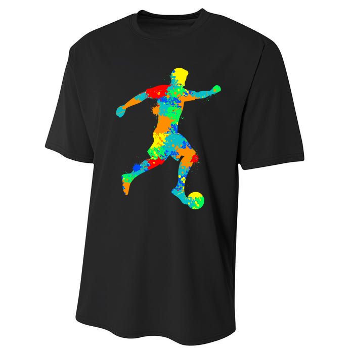 Soccer Player Boy Performance Sprint T-Shirt