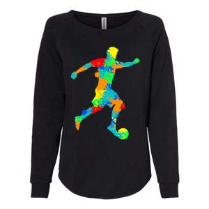 Soccer Player Boy Womens California Wash Sweatshirt