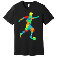 Soccer Player Boy Premium T-Shirt