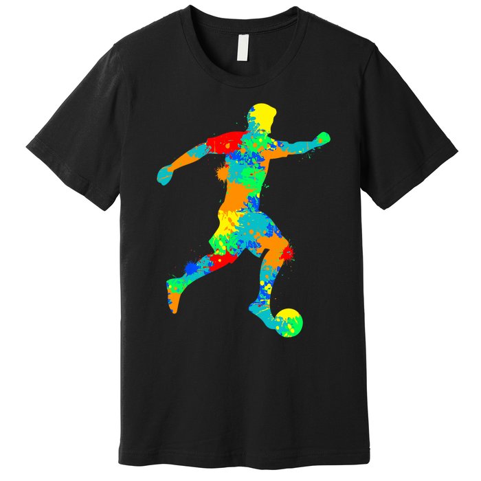 Soccer Player Boy Premium T-Shirt