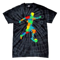 Soccer Player Boy Tie-Dye T-Shirt