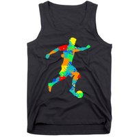 Soccer Player Boy Tank Top