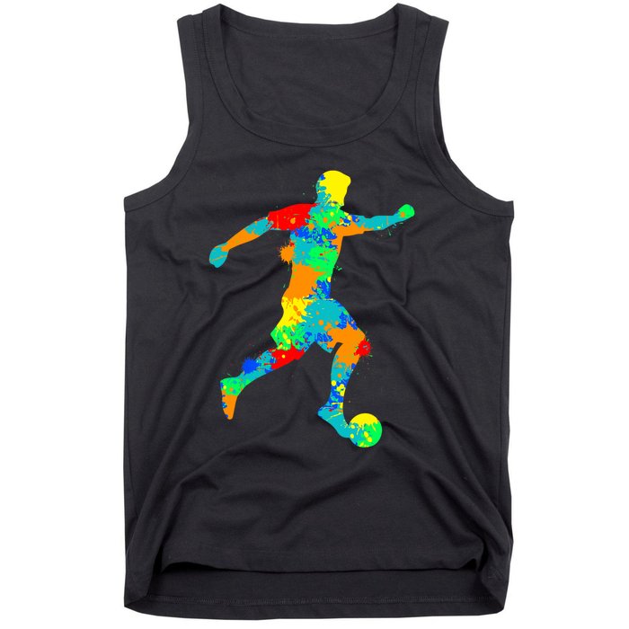 Soccer Player Boy Tank Top