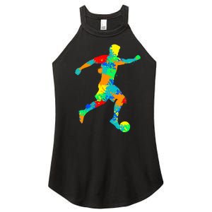 Soccer Player Boy Women's Perfect Tri Rocker Tank