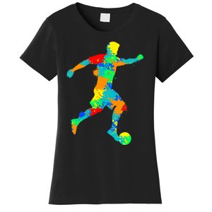 Soccer Player Boy Women's T-Shirt