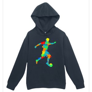 Soccer Player Boy Urban Pullover Hoodie