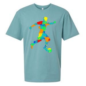 Soccer Player Boy Sueded Cloud Jersey T-Shirt