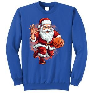 Santa Playing Basketball Christmas Basketball Player Xmas Great Gift Sweatshirt