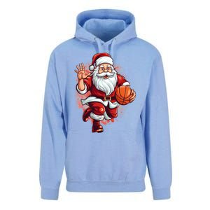 Santa Playing Basketball Christmas Basketball Player Xmas Great Gift Unisex Surf Hoodie