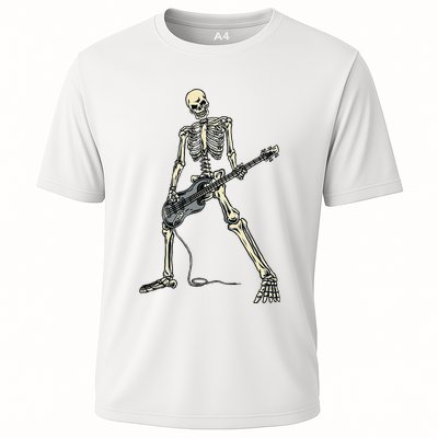 Skeleton Playing Bass For Bassist And Guitar Bass Players Performance Shirt