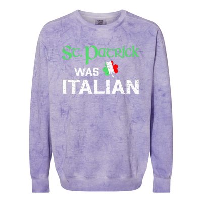 St Patrick's Boy Day Pajama St Patricks Was Italian Saint Colorblast Crewneck Sweatshirt