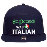 St Patrick's Boy Day Pajama St Patricks Was Italian Saint 7 Panel Mesh Trucker Snapback Hat