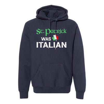 St Patrick's Boy Day Pajama St Patricks Was Italian Saint Premium Hoodie