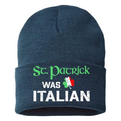 St Patrick's Boy Day Pajama St Patricks Was Italian Saint Sustainable Knit Beanie