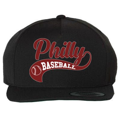 Sporty Philly Baseball Logo Wool Snapback Cap