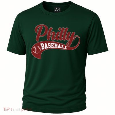 Sporty Philly Baseball Logo Cooling Performance Crew T-Shirt