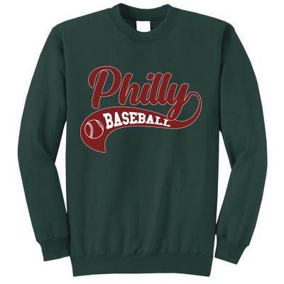 Sporty Philly Baseball Logo Sweatshirt