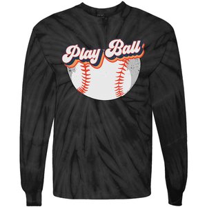 Style Play Ball Softball Baseball Tie-Dye Long Sleeve Shirt