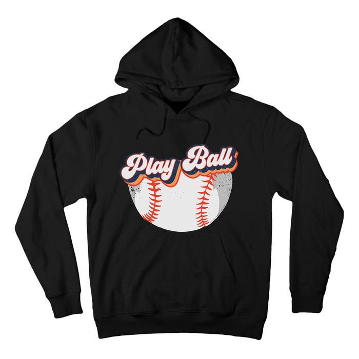 Style Play Ball Softball Baseball Tall Hoodie