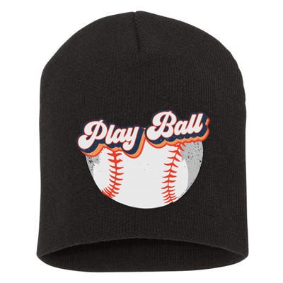 Style Play Ball Softball Baseball Short Acrylic Beanie