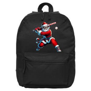 Santa Playing Baseball Christmas Baseball Player 16 in Basic Backpack