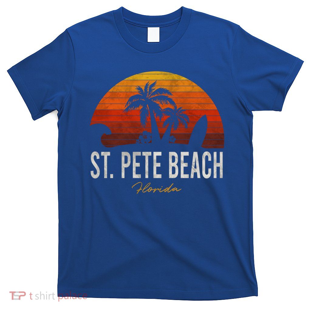 St Pete Beach Florida Fl Palms Vacation Surf Sunset Gift T-Shirt