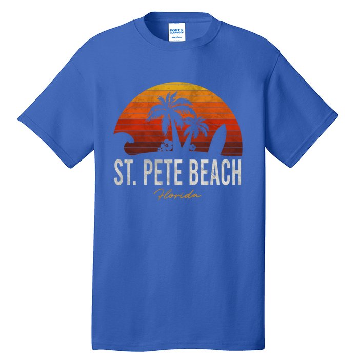 St Pete Beach Florida Fl Palms Vacation Surf Sunset Gift Tall T-Shirt