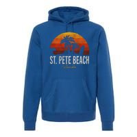 St Pete Beach Florida Fl Palms Vacation Surf Sunset Gift Premium Hoodie