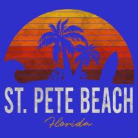 St Pete Beach Florida Fl Palms Vacation Surf Sunset Gift 16 in Basic Backpack