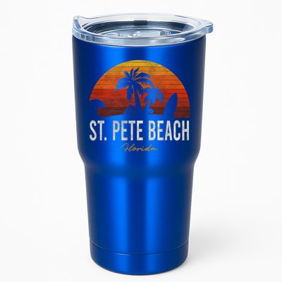 St Pete Beach Florida Fl Palms Vacation Surf Sunset Gift Tumbler