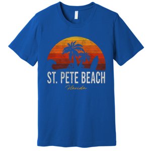 St Pete Beach Florida Fl Palms Vacation Surf Sunset Gift Premium T-Shirt