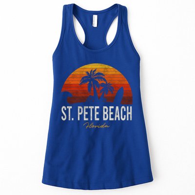 St Pete Beach Florida Fl Palms Vacation Surf Sunset Gift Womens Tank Top