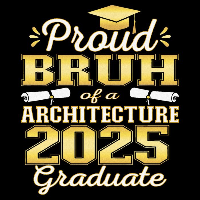 Super Proud Bruh of 2025 Architecture Graduate Family Tall T-Shirt