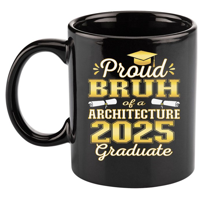 Super Proud Bruh of 2025 Architecture Graduate Family 11oz C Handle Ceramic Mug