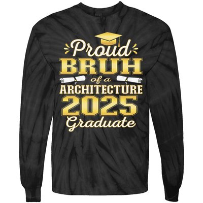 Super Proud Bruh of 2025 Architecture Graduate Family Tie-Dye Long Sleeve Shirt
