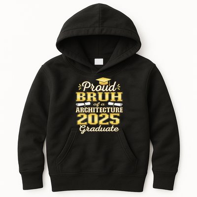 Super Proud Bruh of 2025 Architecture Graduate Family Kids Hoodie